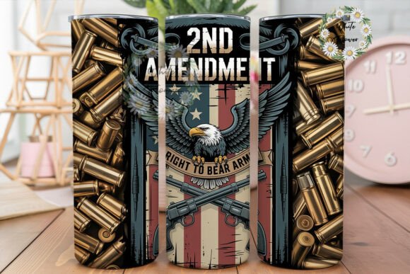2nd Amendment Bullet Casings Tumbler