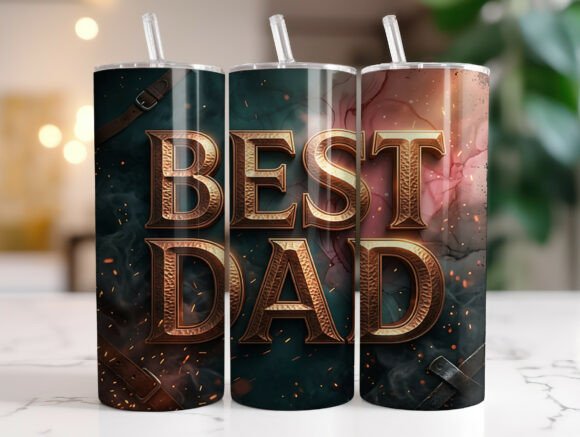 Best Dad 20oz Tumbler Wrap Sublimation