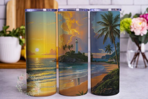 Coastal Sunset Lighthouse 20oz Tumbler W