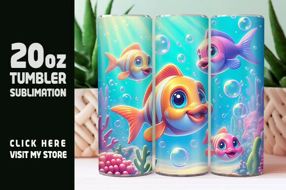 Digital 90s Cartoon Tumbler Wrap
