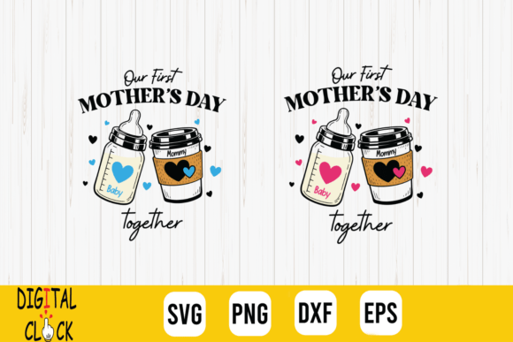First Mother s Day 2026 Mom Baby SVG