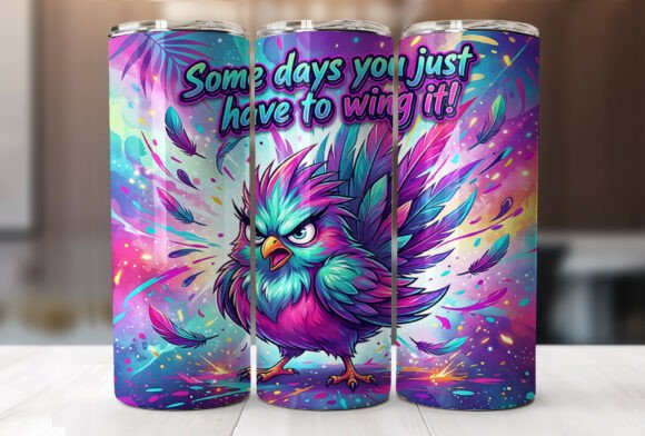Funny Bird Sarcastic Quote Tumbler Wrap