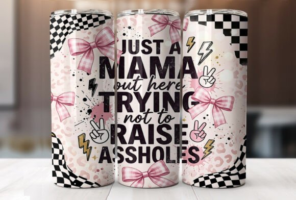 Funny Mama 20oz Tumbler Wrap Design