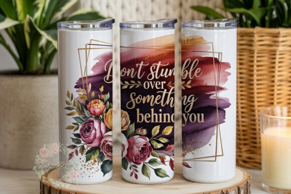 Inspirational Floral Quote 20oz Tumbler
