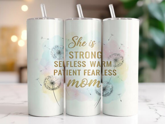 Inspirational Mom Quotes Tumbler Wrap