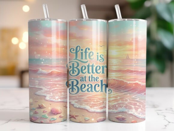 Life is Better at the Beach Tumbler Wrap