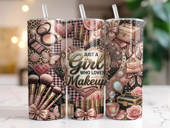 Patchwork Makeup Lover 20oz Tumbler Wrap