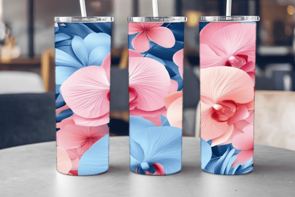 Pink Orchid Fantasy Tumbler