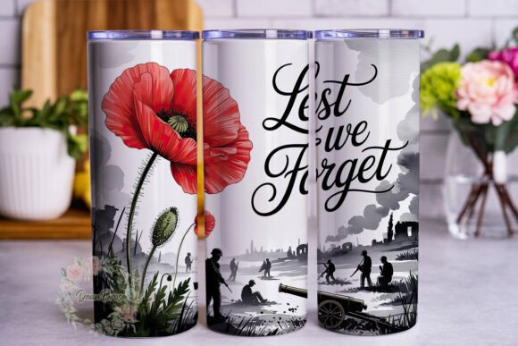 Remembrance Poppy Soldiers 20oz Tumbler
