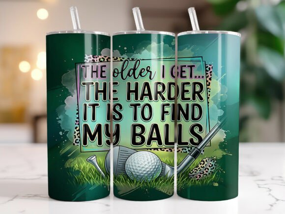 Sarcastic Golf Quote 20oz Tumbler Wrap