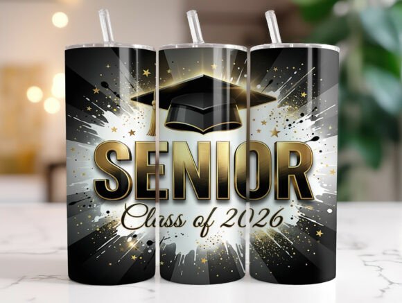 Senior Class of 2026 Tumbler Wrap PNG
