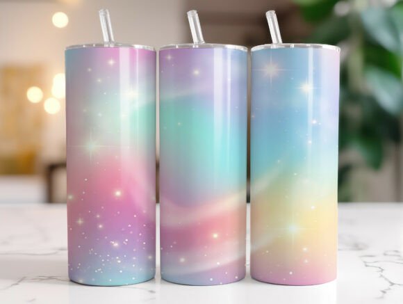 Soft Gradient Sparkle 20oz Tumbler Wrap