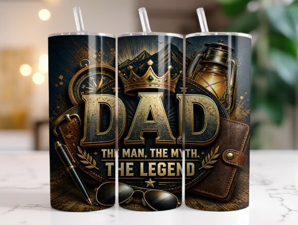 The Man the Myth the Legend Dad Tumbler