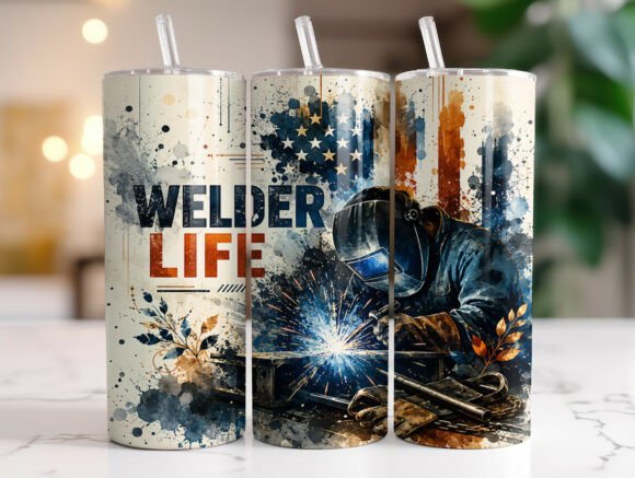 Welder Life American 20 Oz Tumbler Wrap