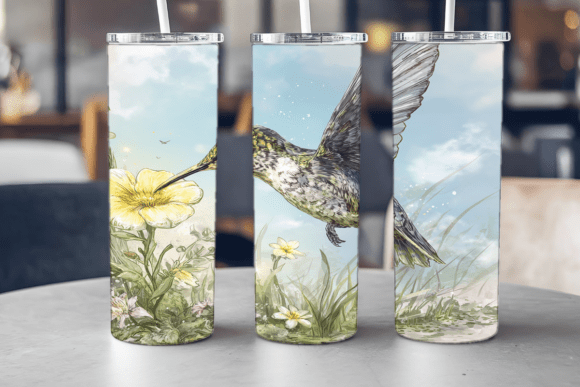 Wildflower Hummingbird Tumbler