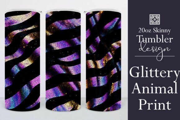 Zebra Stripes 20oz Tumbler Wrap 2