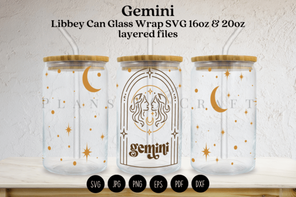 Zodiac Glass Can Wrap SVG Review